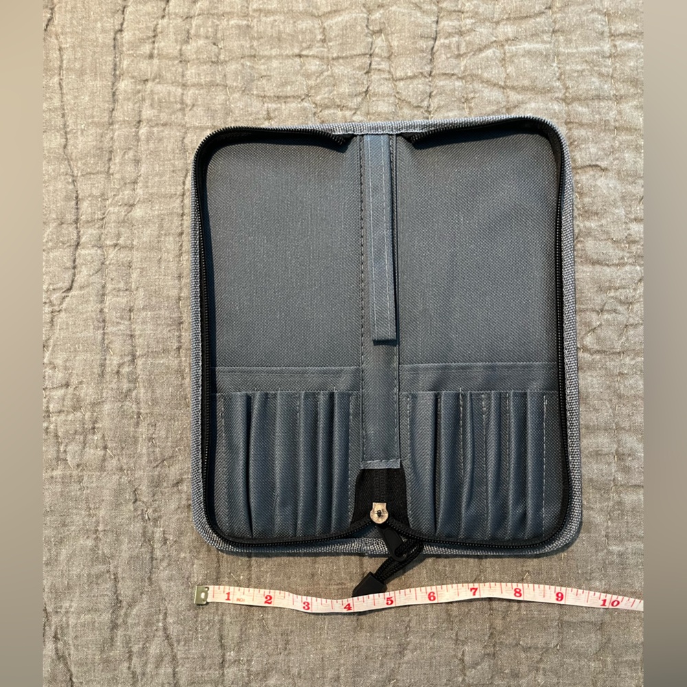 Grey Zipper Organizer, NWOT